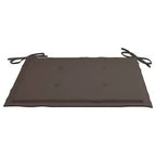 vidaXL 2X Solid Acacia Wood Patio Chairs with Taupe Cushions - Foldable Garden, Terrace and Patio Seating
