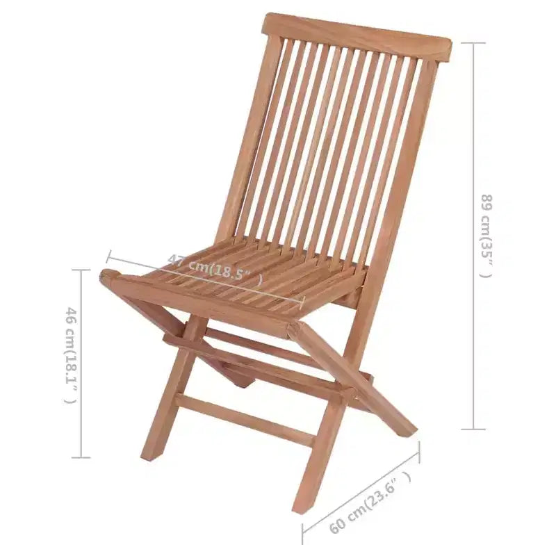 vidaXL Sedie da giardino 4 pz - Pieghevoli, in legno di teak, cuscini blu, comoda seduta da esterno