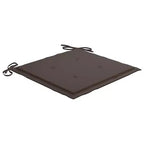 vidaXL Sedie da pranzo da giardino 2 pz con cuscini color tortora - Sedie impilabili a doghe in legno massello di teak per giardino/interni