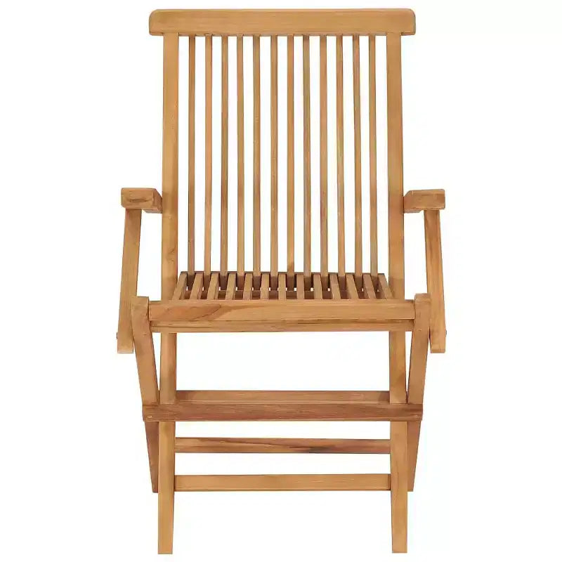 vidaXL 4 sedie da giardino pieghevoli in legno massello di teak con cuscini beige – Sedie da esterno per giardino, terrazzo o patio