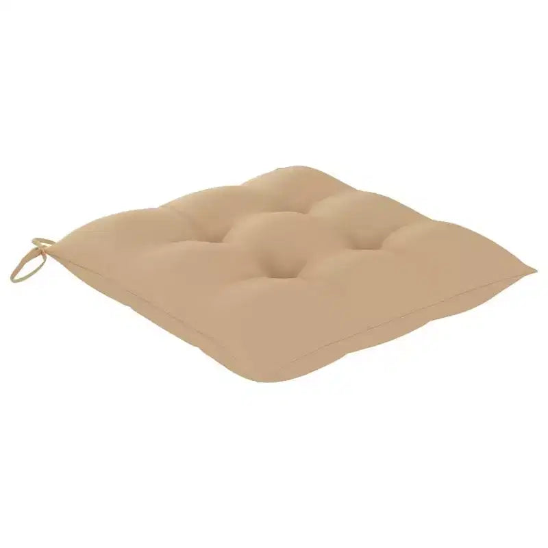 vidaXL 4 sedie da giardino pieghevoli in legno massello di teak con cuscini beige – Sedie da esterno per giardino, terrazzo o patio
