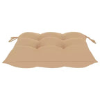vidaXL 4 sedie da giardino pieghevoli in legno massello di teak con cuscini beige – Sedie da esterno per giardino, terrazzo o patio