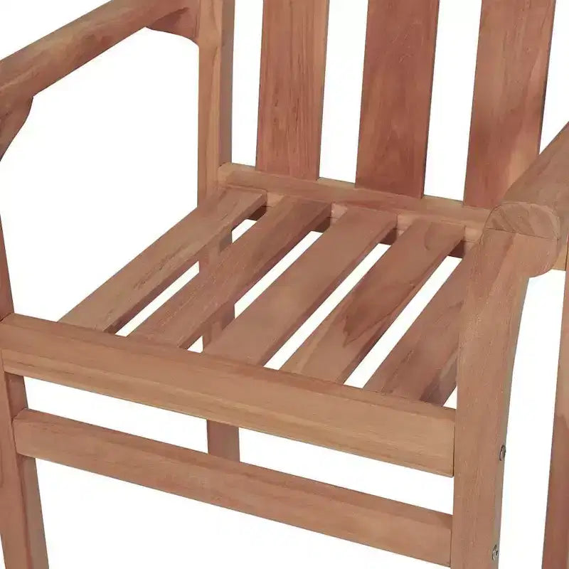 vidaXL Set di 8 Sedie da Giardino Impilabili in Legno di Teak con Cuscini Grigi - Sedie da Esterno Durevoli