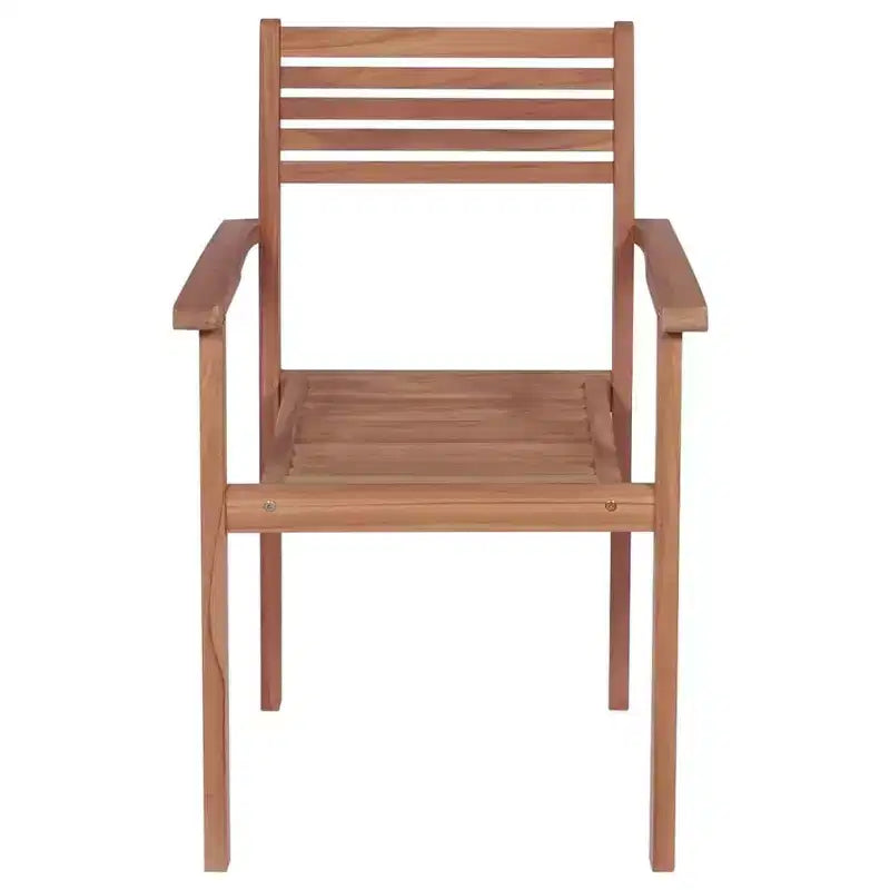 vidaXL Set di 4 Sedie da Giardino in Legno Massello di Teak con Cuscini Verdi - Versatili Arredi per Esterni - Finemente Levigate e Resistenti alle Intemperie