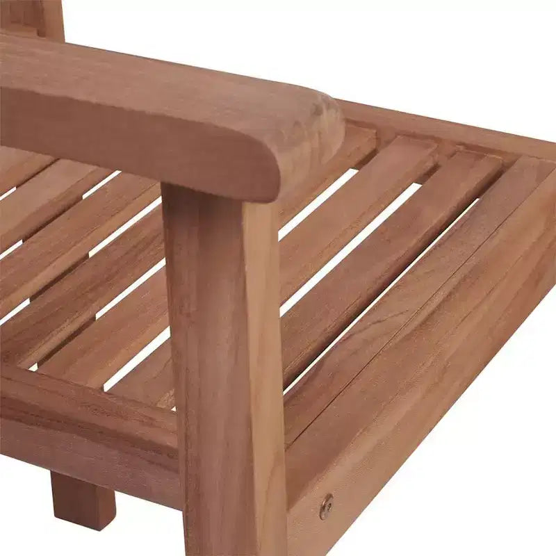 vidaXL - Set of 6 Stackable Patio Chairs with Cushions - Solid Teak Wood, Durable and Weather-Resistant, Ideal for Home, Office, Bar or Cafe