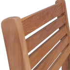 vidaXL Solid Teak Wood Patio Chairs with Anthracite Cushions, Weather Resistant, Outdoors Suitable, Pack of 4