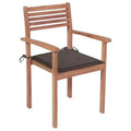 vidaXL Batavia Chair Set of 4 Natural Teak