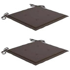 vidaXL Batavia Chair Set of 4 Natural Teak