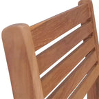 vidaXL 6X Teak Wooden Stackable Patio Chairs with Cushions, Durable, Waterproof Outdoor Garden, Timeless Design for Homes, Offices, Bars, Cafes
