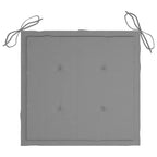 vidaXL Sedie da Giardino Impilabili in Legno di Teak con Cuscini - Set da 6 - Resistenti alle Intemperie, Facili da Montare, Design Versatile