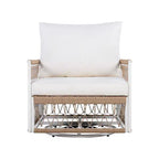 Christopher Knight Home Milles 360 Swivel Bohemian Patio Lounge Chair with Handwoven Rope and Cushions (Set of 2)