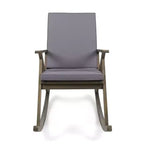 GDFStudio Sally Sedie a dondolo in legno di acacia con cuscini resistenti all'acqua (set da 2)