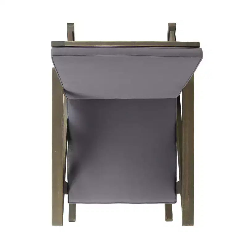 GDFStudio Sally Sedie a dondolo in legno di acacia con cuscini resistenti all'acqua (set da 2)