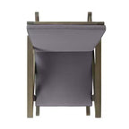 GDFStudio Sally Sedie a dondolo in legno di acacia con cuscini resistenti all'acqua (set da 2)