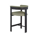 Meridian Furniture,Romeo Olive Green Vegan Leather Counter Stool, Set of 2