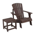 Lifetime Adirondack Chair and Table Combo, Rustic Brown (60293)