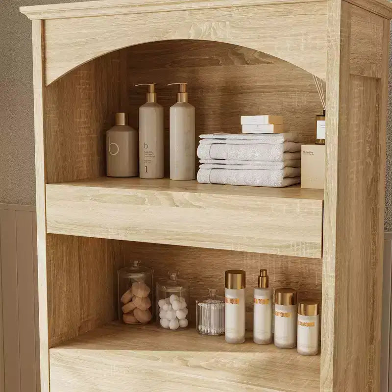 Mobiletto da bagno in legno Famapy - Scaffali, organizer con cassetti per articoli da bagno