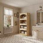 Mobiletto da bagno in legno Famapy - Scaffali, organizer con cassetti per articoli da bagno