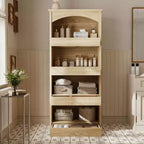 Mobiletto da bagno in legno Famapy - Scaffali, organizer con cassetti per articoli da bagno