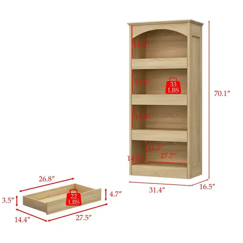 Mobiletto da bagno in legno Famapy - Scaffali, organizer con cassetti per articoli da bagno