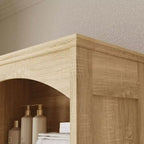 Mobiletto da bagno in legno Famapy - Scaffali, organizer con cassetti per articoli da bagno