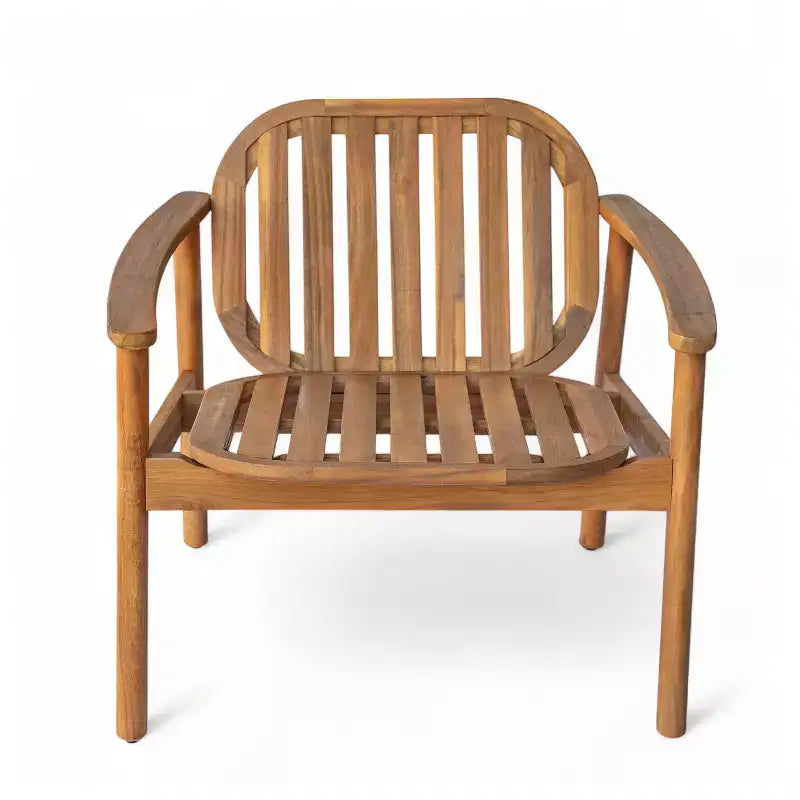 Christopher Knight Home Vickers Outdoor Acacia Wood Club Chairs with Cushions (Set of 2)