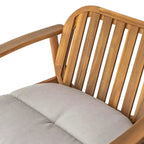 Christopher Knight Home Vickers Outdoor Acacia Wood Club Chairs with Cushions (Set of 2)
