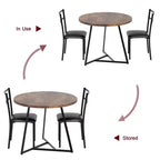 Set tavolo da pranzo GustoWave 3 pezzi, 2 sedie
