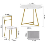 Set tavolo da pranzo GustoWave 3 pezzi, 2 sedie