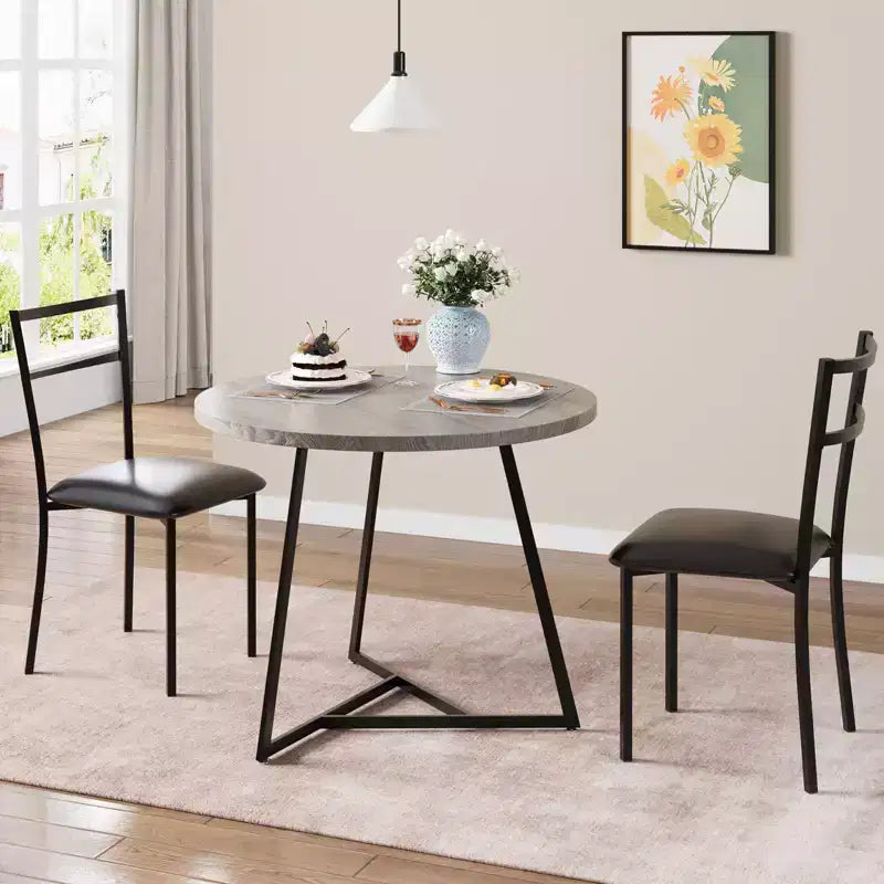 Set tavolo da pranzo GustoWave 3 pezzi, 2 sedie