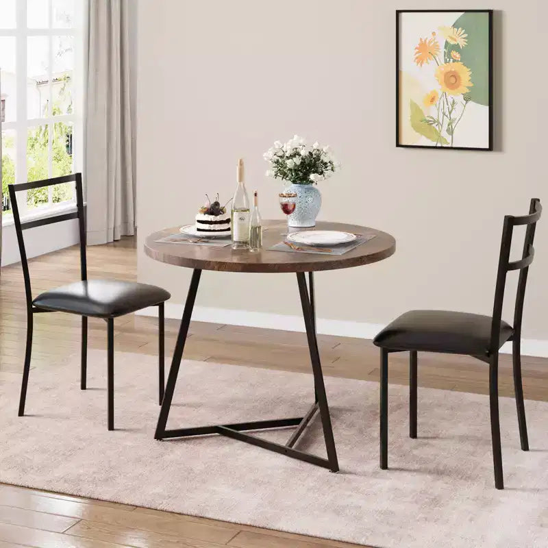 Set tavolo da pranzo GustoWave 3 pezzi, 2 sedie