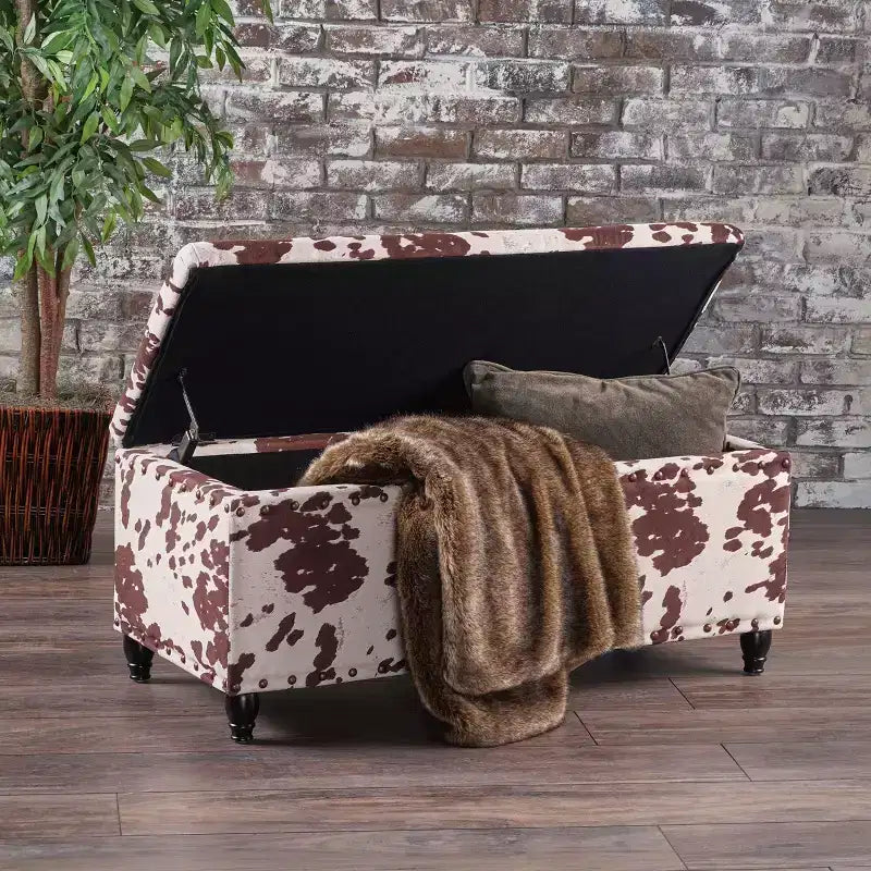 Christopher Knight Home Tallmadge Contemporary Studded Storage Ottoman Bench