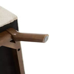 Panca Pouf Contenitore Quadrata Tappezzata Mid-Century Modern Zeus & Ruta per Ingresso, Salotto o Sala Famiglia