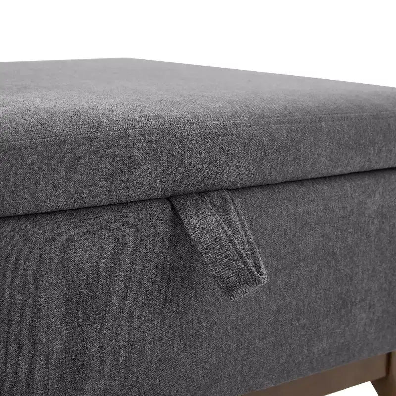 Panca Pouf Contenitore Quadrata Tappezzata Mid-Century Modern Zeus & Ruta per Ingresso, Salotto o Sala Famiglia