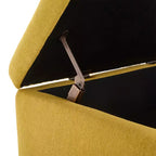 Panca Pouf Contenitore Quadrata Tappezzata Mid-Century Modern Zeus & Ruta per Ingresso, Salotto o Sala Famiglia