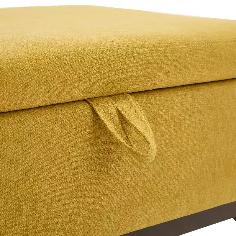 Panca Pouf Contenitore Quadrata Tappezzata Mid-Century Modern Zeus & Ruta per Ingresso, Salotto o Sala Famiglia
