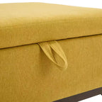 Panca Pouf Contenitore Quadrata Tappezzata Mid-Century Modern Zeus & Ruta per Ingresso, Salotto o Sala Famiglia
