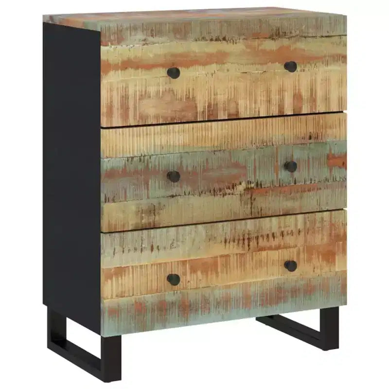 vidaXL Credenza Mista con tonalità di verde, blu, arancione e rosso