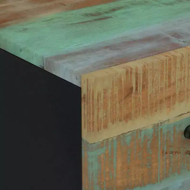 vidaXL Credenza Mista con tonalità di verde, blu, arancione e rosso