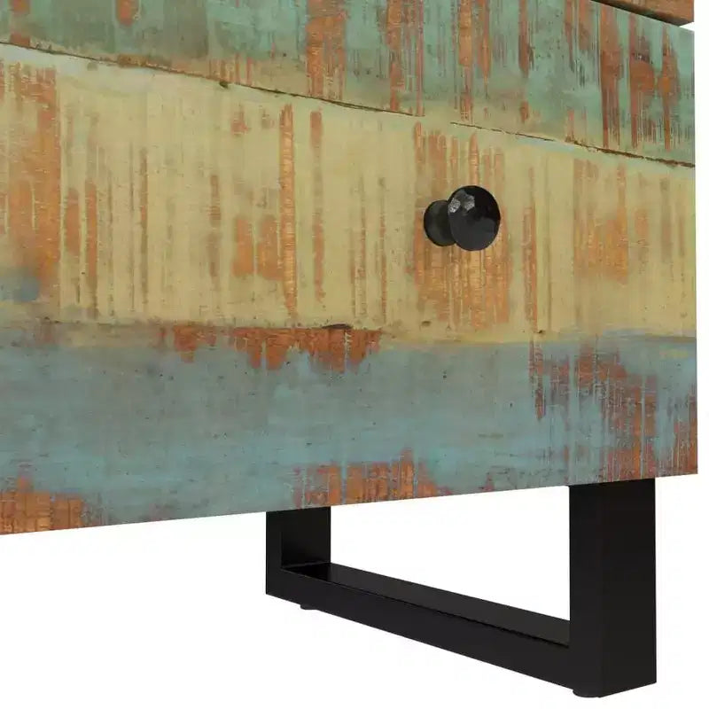 vidaXL Credenza Mista con tonalità di verde, blu, arancione e rosso