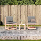 vidaXL Patio Lounge Set - 3 Piece Garden Furniture - Solid Douglas Wood - Outdoor/Deck/Backyard