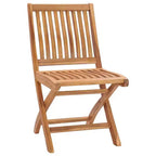 vidaXL 2X Solid Acacia Wood Patio Chairs with Taupe Cushions - Durable Foldable Teak Outdoor Seating for Gardens, Patios, Decks, and Cafes