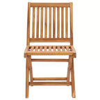 vidaXL 2X Solid Acacia Wood Patio Chairs with Taupe Cushions - Durable Foldable Teak Outdoor Seating for Gardens, Patios, Decks, and Cafes
