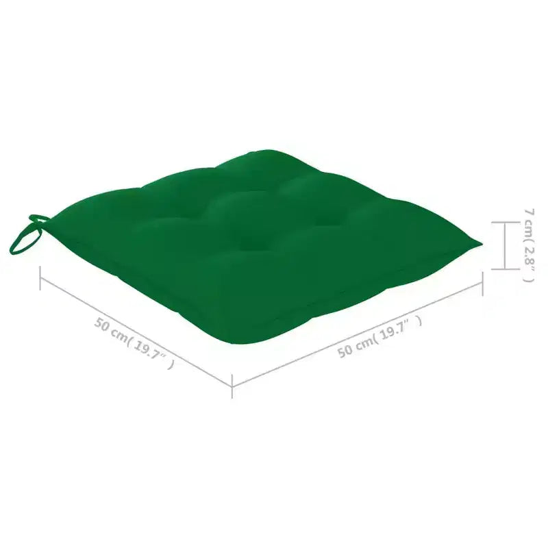vidaXL Set di 2 Sedie da Giardino in Teak Massello Standard Impilabili