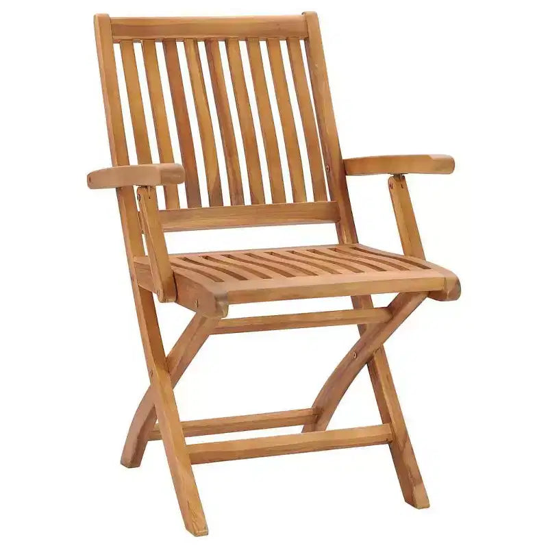 vidaXL Sedie da giardino in legno massello di teak con comodi cuscini tortora - Set da 2 - Sedie da giardino pieghevoli e resistenti alle intemperie per uso interno/esterno