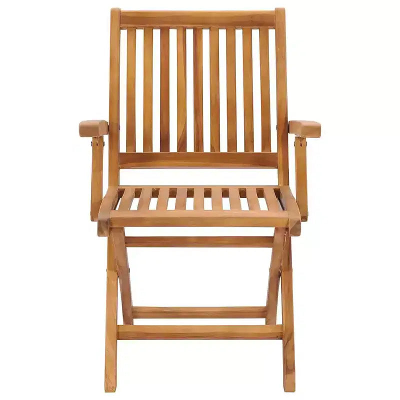 vidaXL Sedie da giardino in legno massello di teak con comodi cuscini tortora - Set da 2 - Sedie da giardino pieghevoli e resistenti alle intemperie per uso interno/esterno