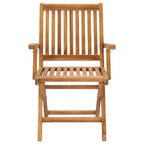 vidaXL Sedie da giardino in legno massello di teak con comodi cuscini tortora - Set da 2 - Sedie da giardino pieghevoli e resistenti alle intemperie per uso interno/esterno