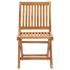 vidaXL Garden Chair Set of 2 Teak Solid Teak wood Adult size Foldable