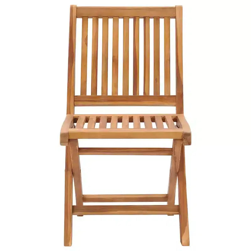 vidaXL Garden Chair Set of 2 Teak Solid Teak wood Adult size Foldable