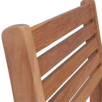 vidaXL Solid Teak Wood Stackable Patio Chairs with Cushions - Set of 6, Easy Assembly, Comfortable Outdoor Seating, Weather Resistant and Durable